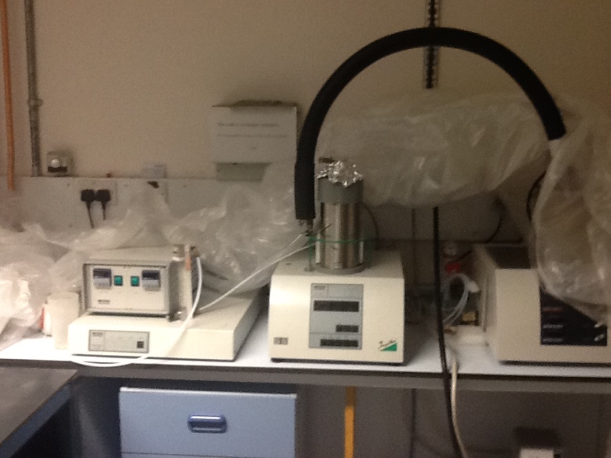 Netzsch Thermogravimetric Analysis apparatus with mass spec