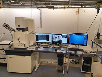 Carl Zeiss Variable Pressure SEM with EDS Detector