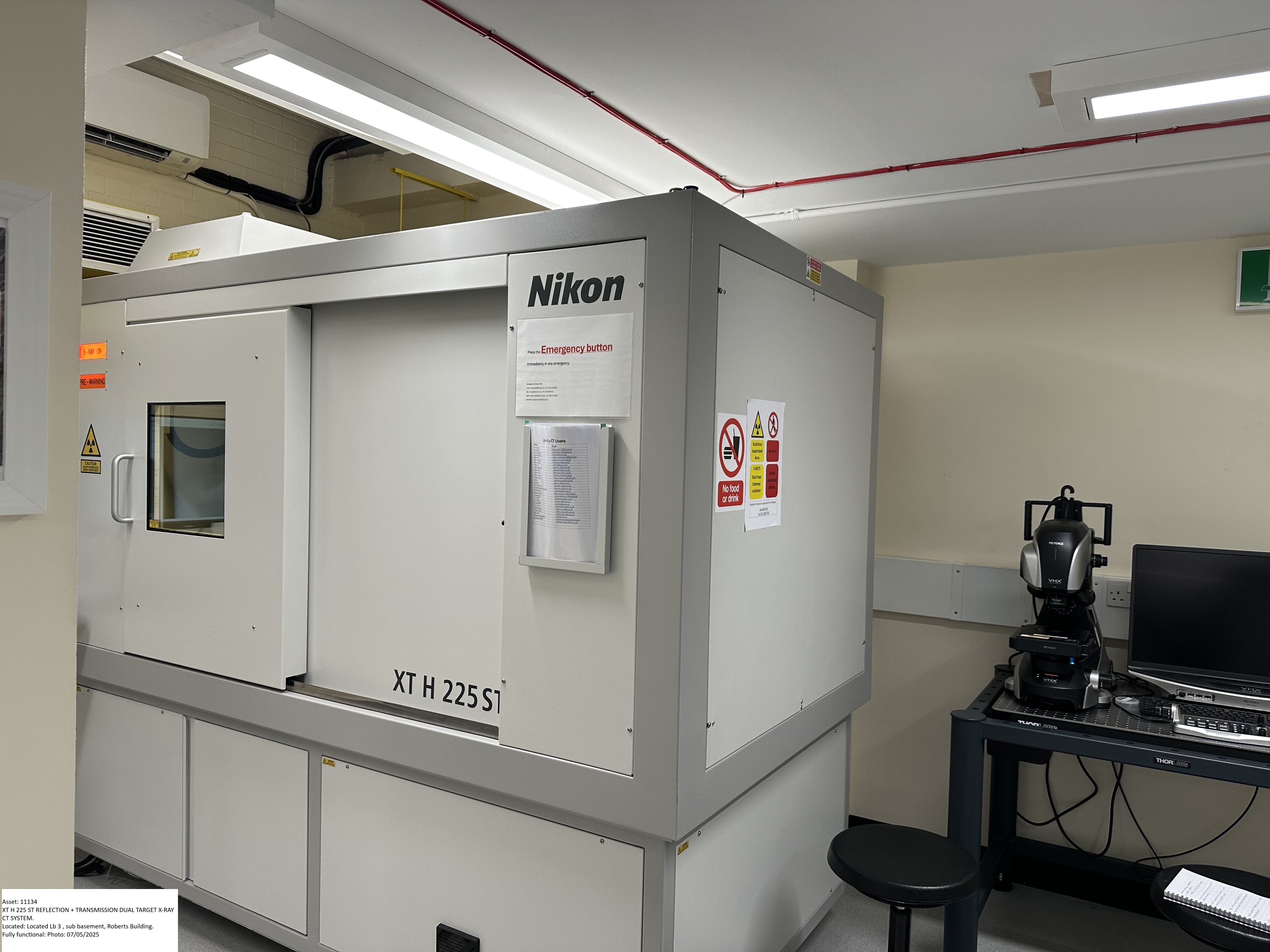 2025-XT H 225 ST REFLECTION + TRANSMISSION DUAL TARGET X-RAY CT SYSTEM