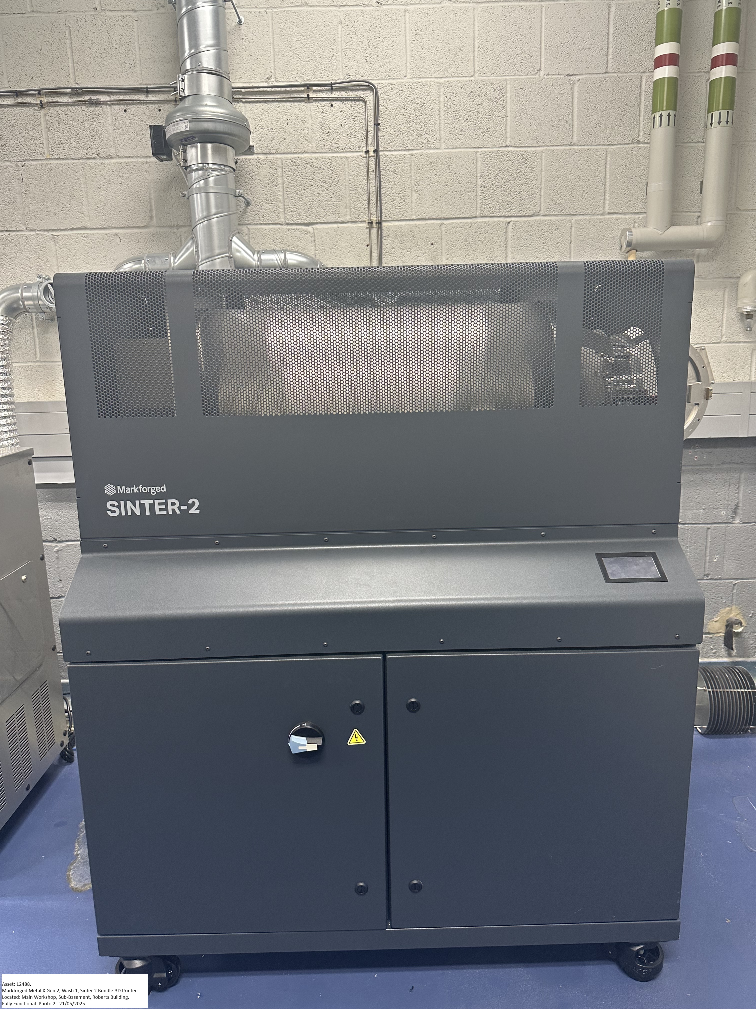 2025-Markforged Metal X Gen 2, Wash 1, Sinter 2 bundle-3D printer