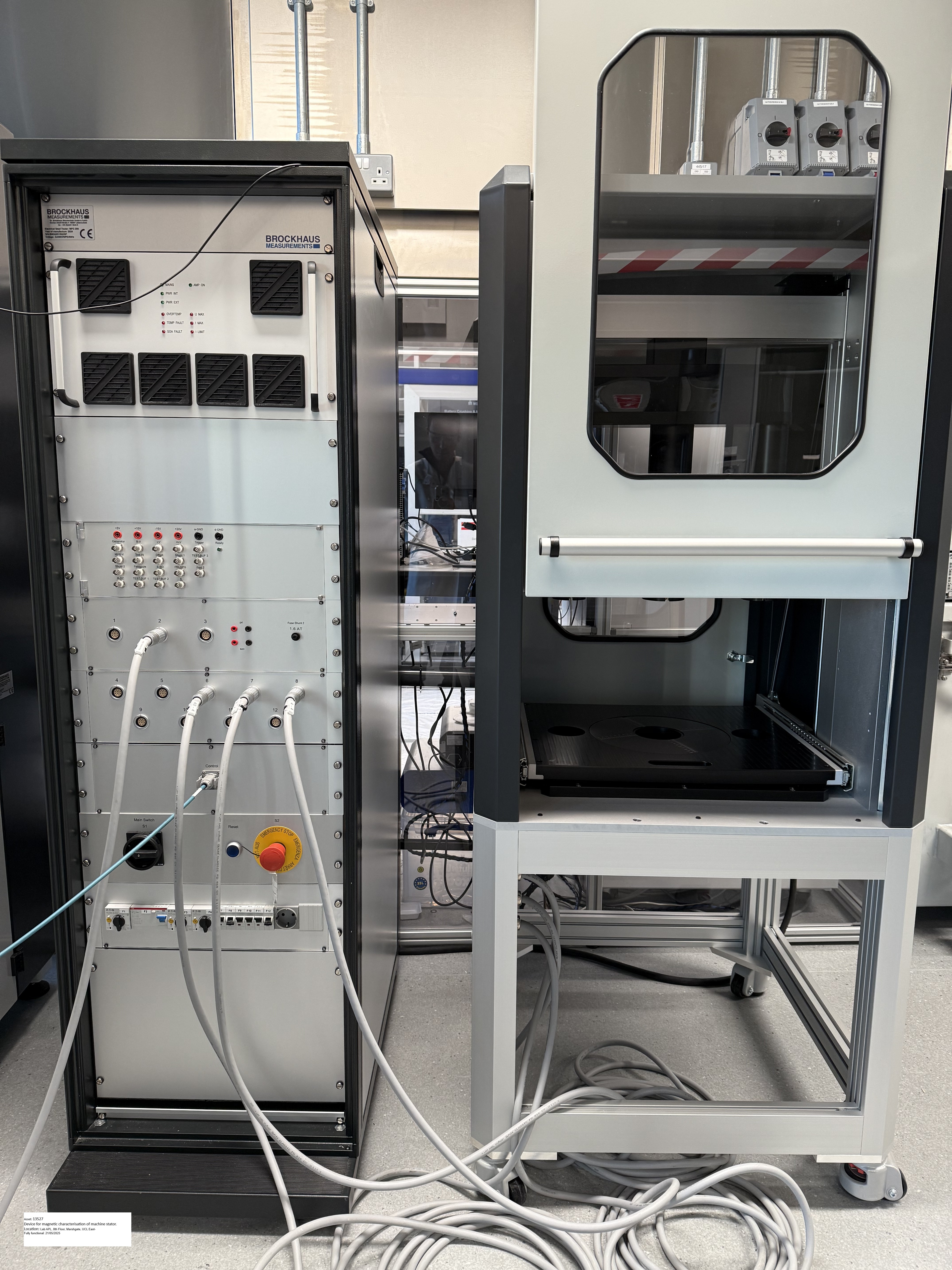 2025-Device for magnetic characterisation of machine stator.